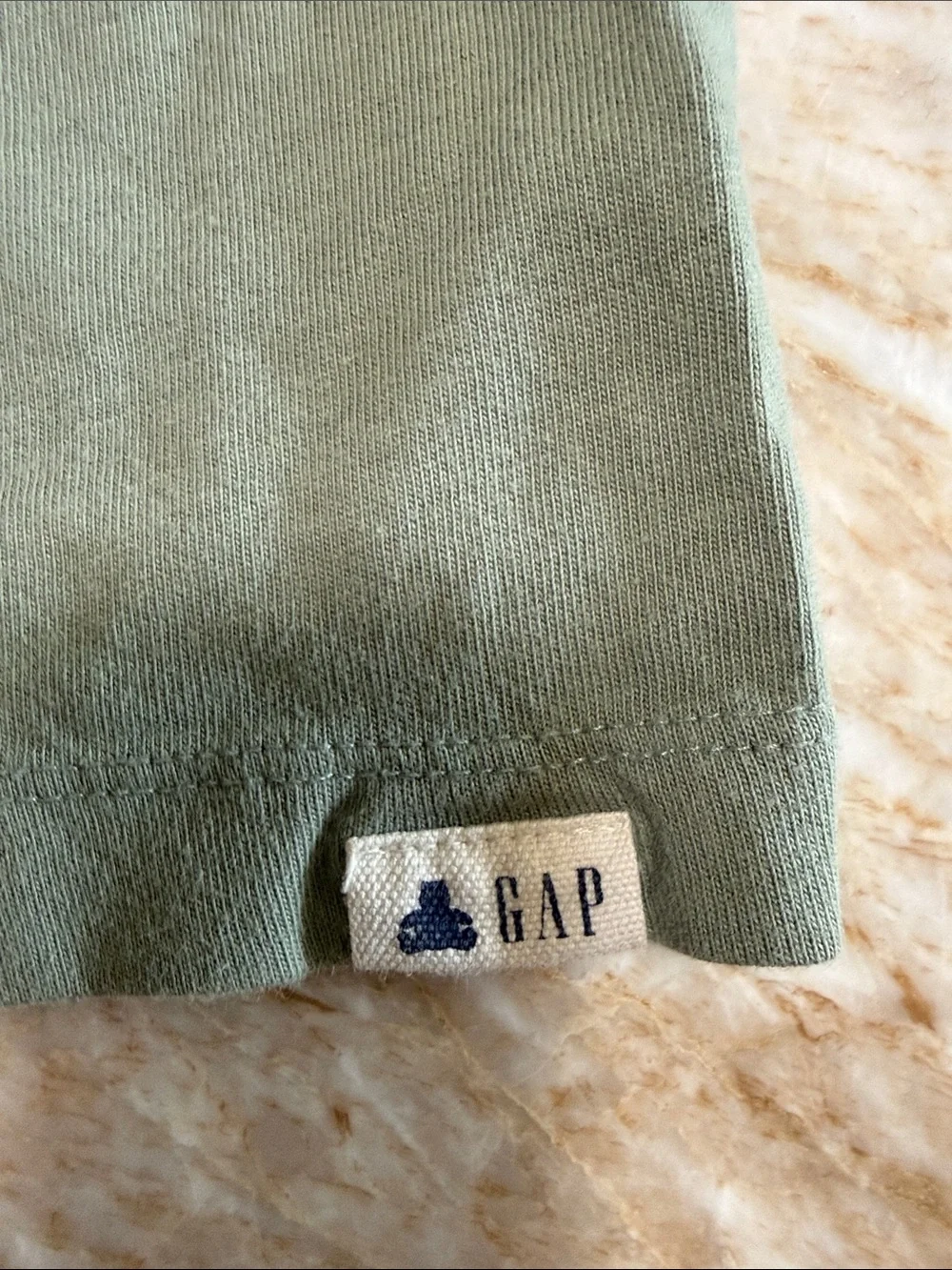 GAP Olive Green Long Sleeve Pocket Tee